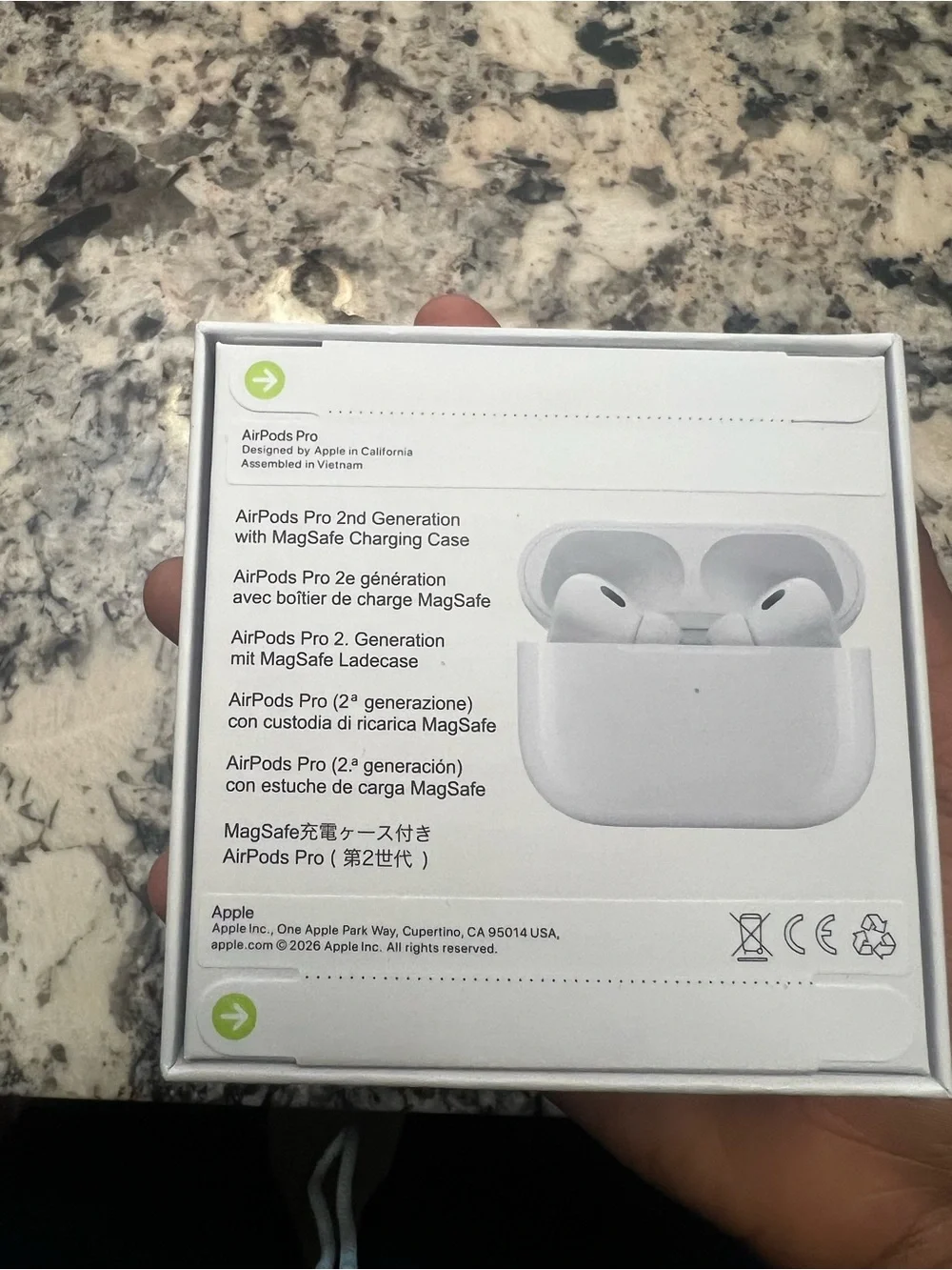 Apple AirPods Pro 2nd Generation White with MagSafe Case